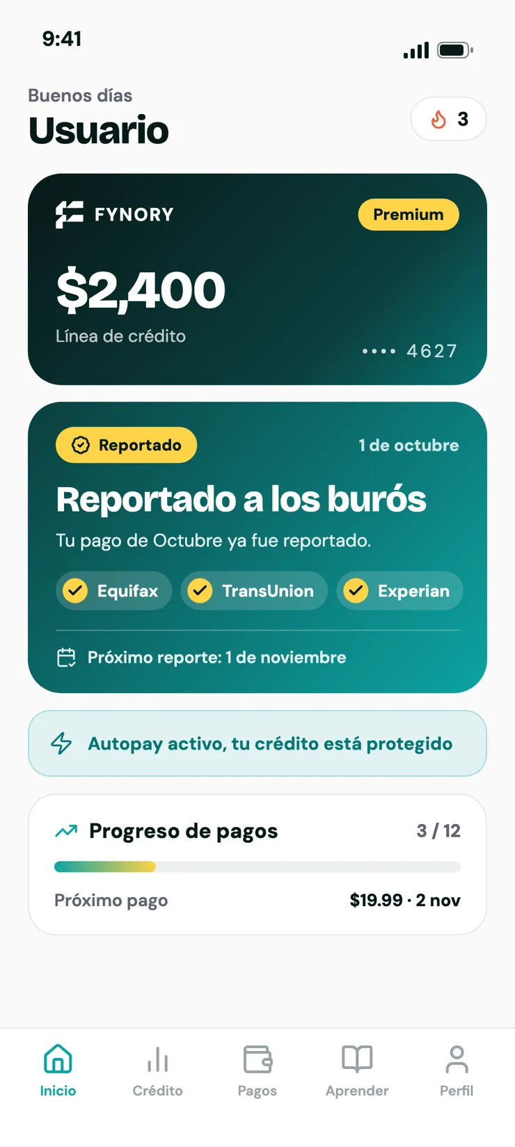Tu historial, creciendo